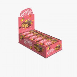 Granio Sütlü Çikolata Kaplamalı Meyveli Bar 40 gr x 24 Adet