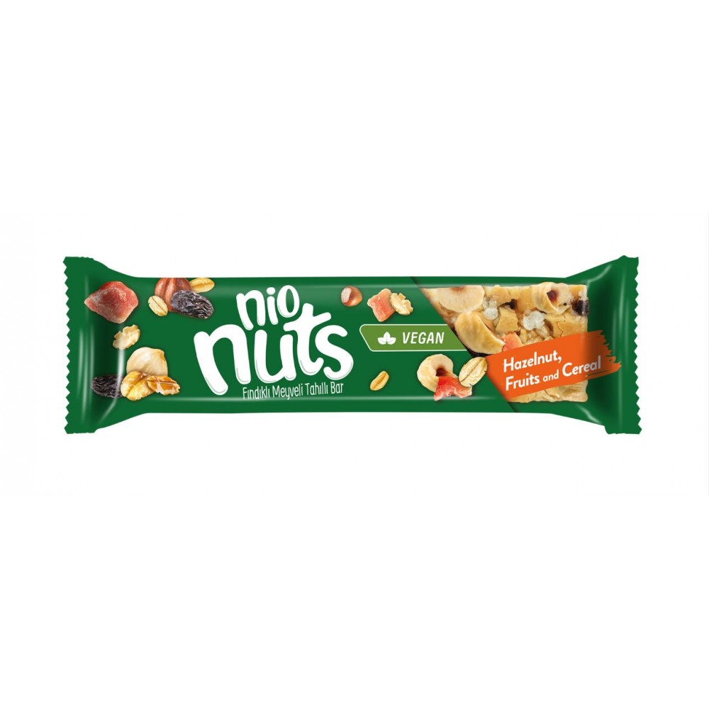 Nio Nuts Tahıllı Bar 30 gr x 24 Adet