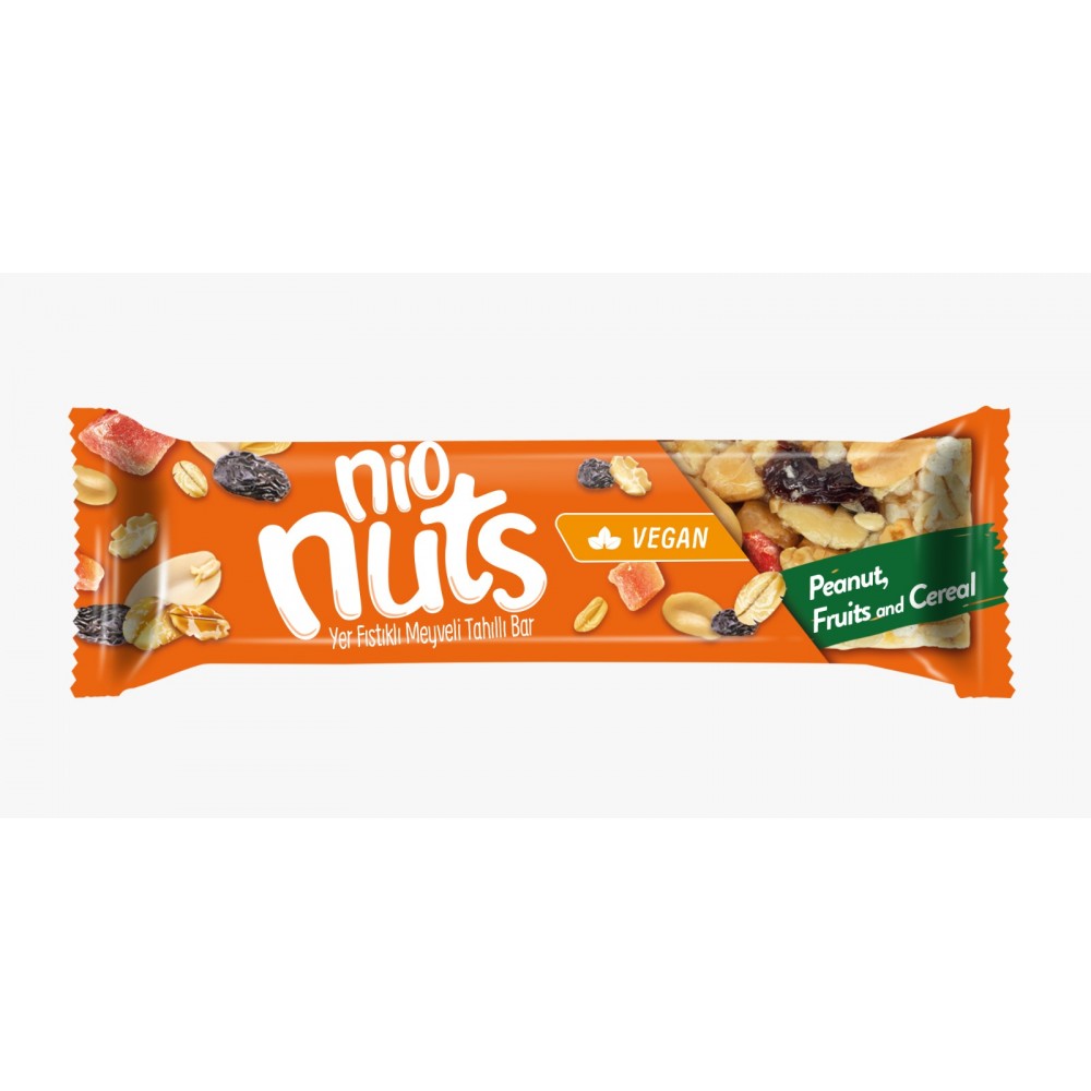 Nio Nuts Tahıllı Bar 30 gr x 24 Adet