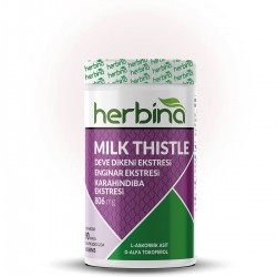 Herbina Milk Thistle Deve Dikeni Enginar Karahindiba Ekstresi 90 Kapsül