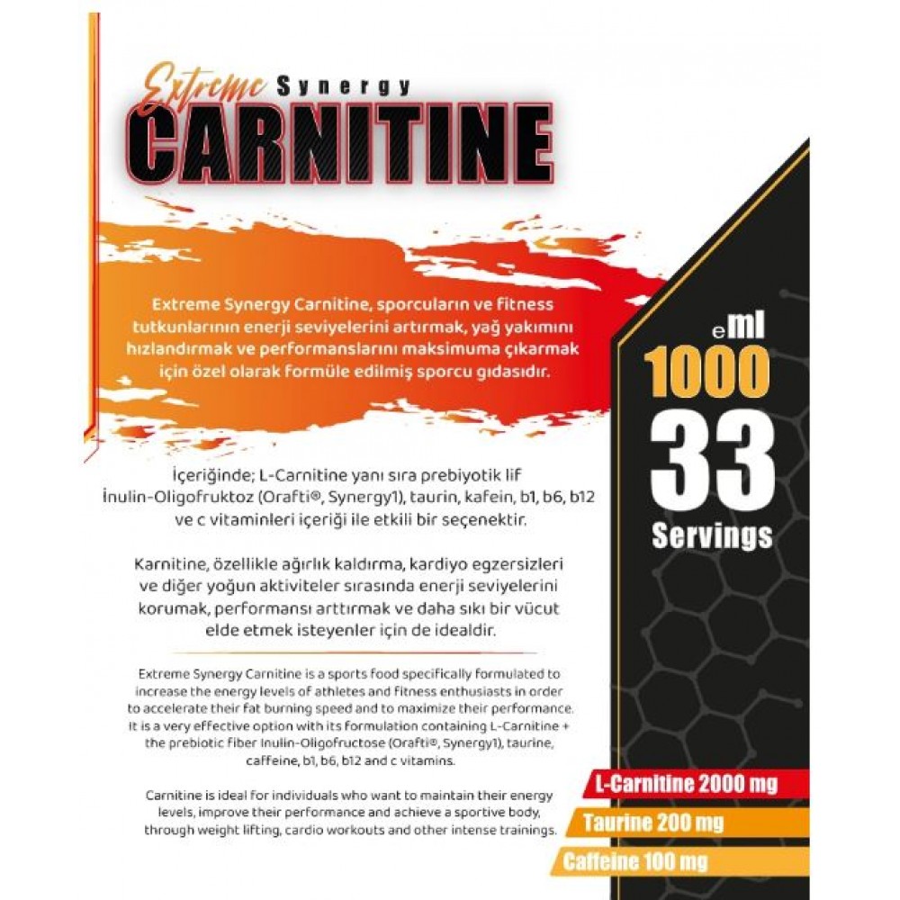 Nowup Nutrition Extreme Synergy Carnitine Limon Aromalı - 1000 ml.