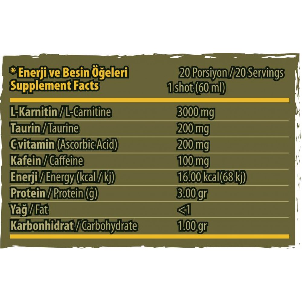 Qnp Nutrition L Carnitine Thermo Bullet Kırmızı Meyveler + Beta Alanine 60 ml x 20 Adet