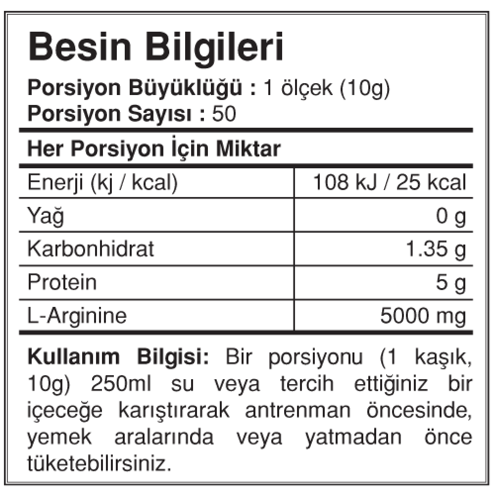 Bigjoy Sports Arginine Powder Orman Meyveli 500 gr